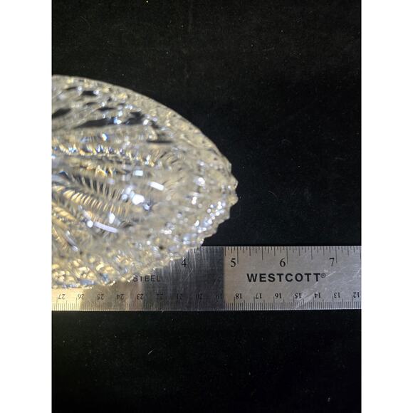 VNTG Gorham Full Lead Crystal Chantilly Egg Candy Dish 4.75" Excellent Condition - Picture 7 of 9